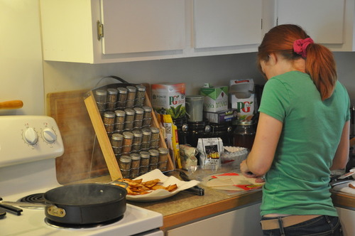 Darcy Making Flour Tortilla Chips